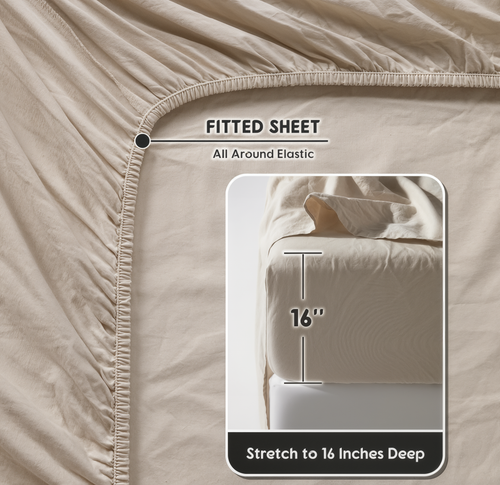 Natural Linen Sheet Set